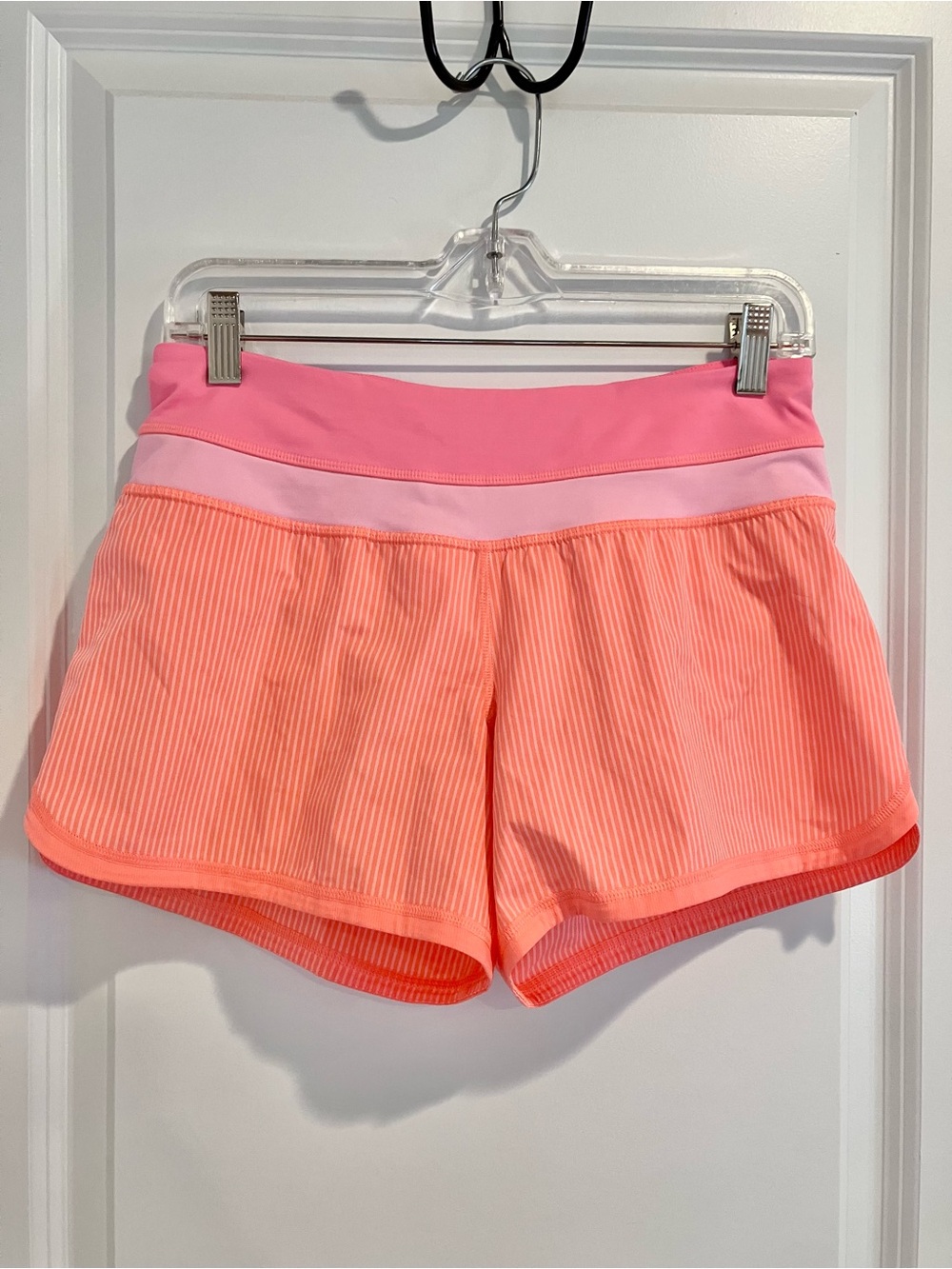 lululemon athletica Coral and Pink Athletic Shorts
